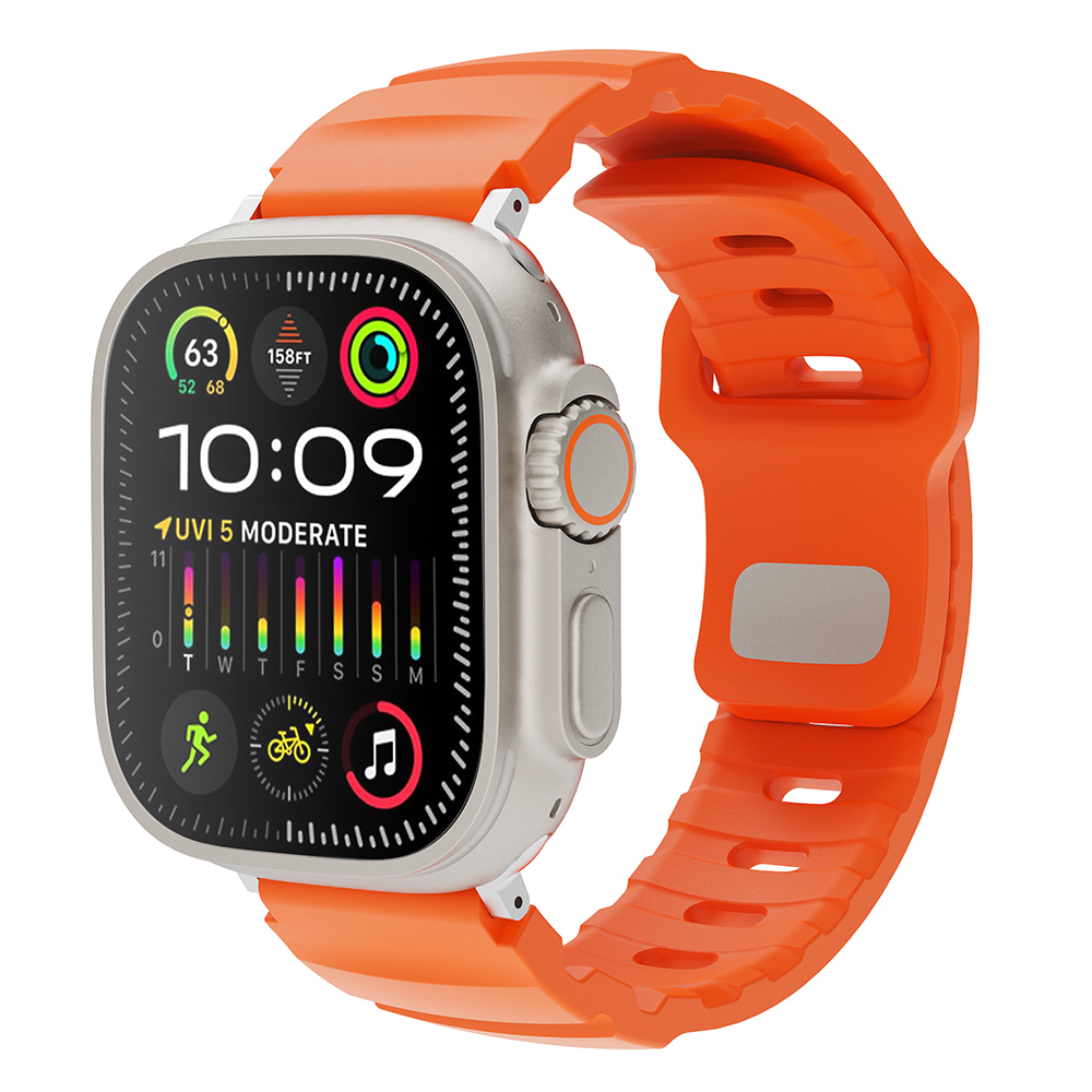 Apple Watch 10 42mm Uyumlu Zore KRD-143 Silikon Kordon