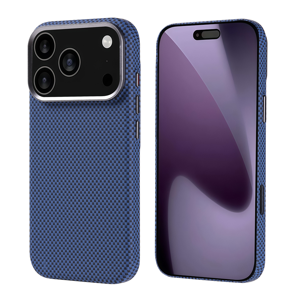 Apple iPhone 17 Pro Uyumlu Kılıf M-safe Şarj Özellikli Karbon Fiber Görünümlü Zore Nekst Kapak