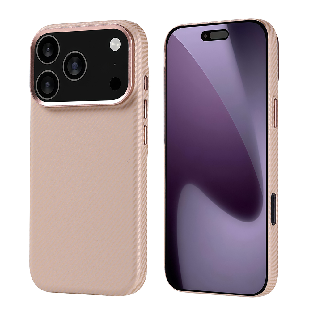 Apple iPhone 17 Pro Uyumlu Kılıf M-safe Şarj Özellikli Karbon Fiber Görünümlü Zore Nekst Kapak