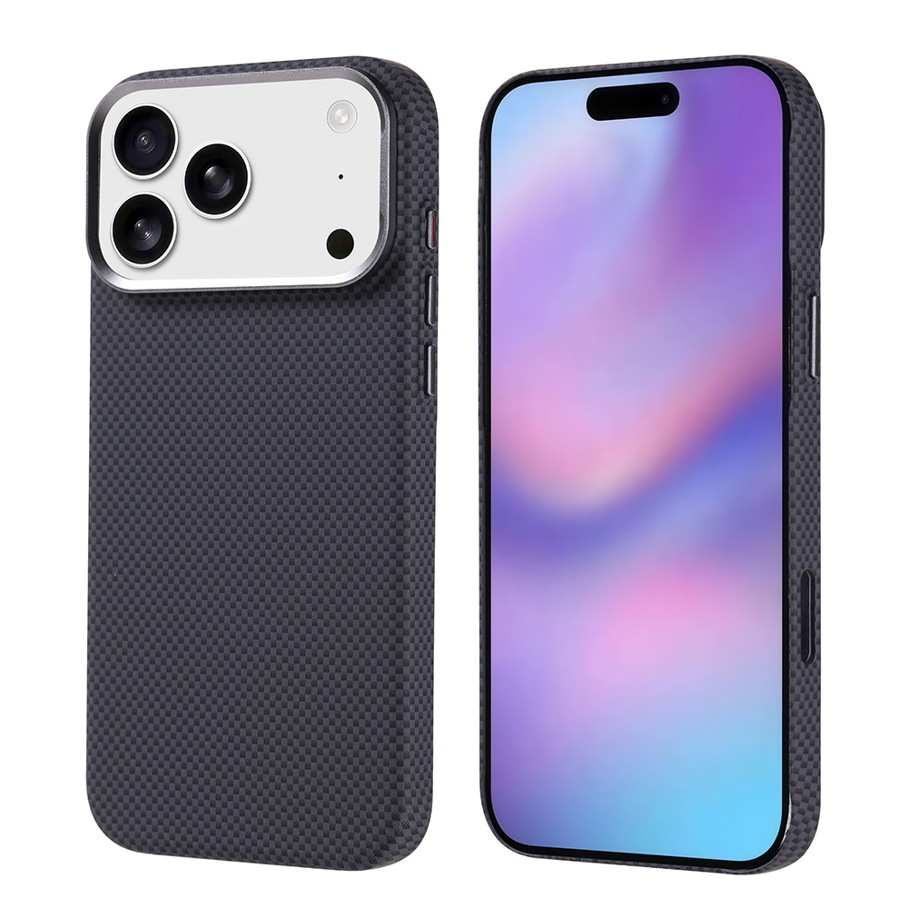 Apple iPhone 17 Pro Max Uyumlu Kılıf M-safe Şarj Özellikli Karbon Fiber Görünümlü Zore Nekst Kapak