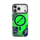 Apple iPhone 17 Pro Max Uyumlu Kılıf M-safe Şarj Özellikli Parlak Kumlu Sıvılı Tasarımlı Galaxy Fantasy Serisi Kapak