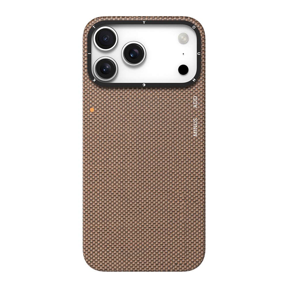 Apple iPhone 17 Pro Max Uyumlu Kılıf M-safe Şarj Özellikli Aramid Fiber Youngkit 1500D Kevlar Extreme Wing Titanyum-Gold Serisi Kapak