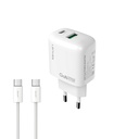 Lenyes LCH91-TC-TC Type-C to Type-C GaN Teknolojili PD ve USB Hızlı Şarj Özellikli Şarj Seti 20W