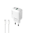 Lenyes LCH93-TC-L Type-C to Lightning GaN Teknolojili PD ve USB Hızlı Şarj Özellikli Şarj Seti 30W