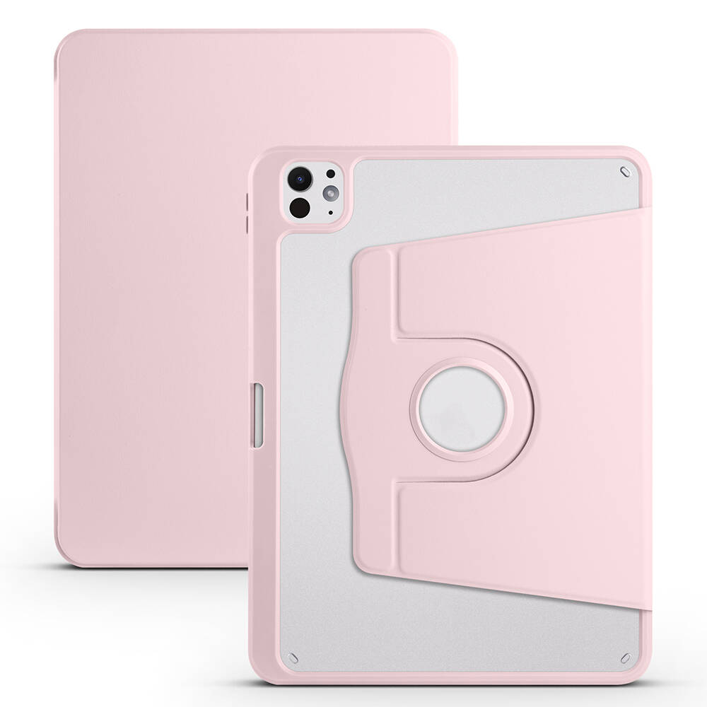 Apple iPad Pro 11 2025 M5 Uyumlu Kılıf Zore Termik Kalem Bölmeli Dönebilen Standlı Kılıf