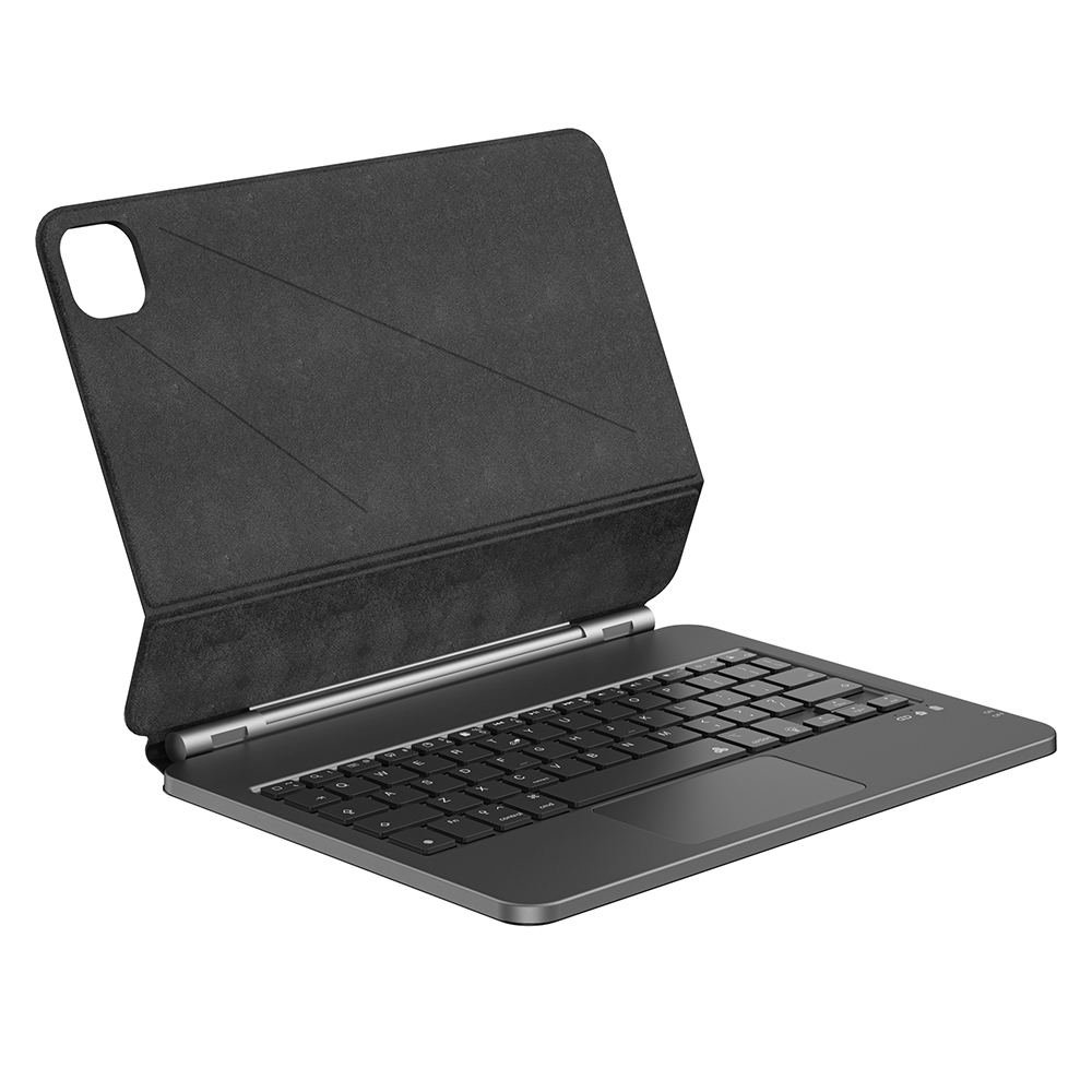 Apple iPad Pro 13 2025 M5 Uyumlu Wiwu MK-003 Gizli Kalem Bölmeli Klavyeli Standlı Kılıf