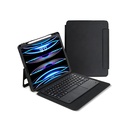 Apple iPad Pro 13 2025 M5 Uyumlu Zore Border Keyboard Bluetooh Bağlantılı Standlı Klavyeli Tablet Kılıfı