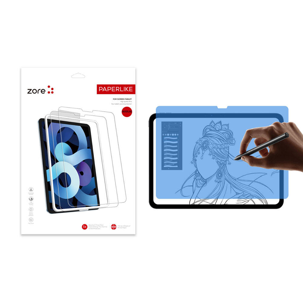 [RNZ-TA126923] Apple iPad Pro 13 2025 M5 Uyumlu Zore Paper-Like Ekran Koruyucu