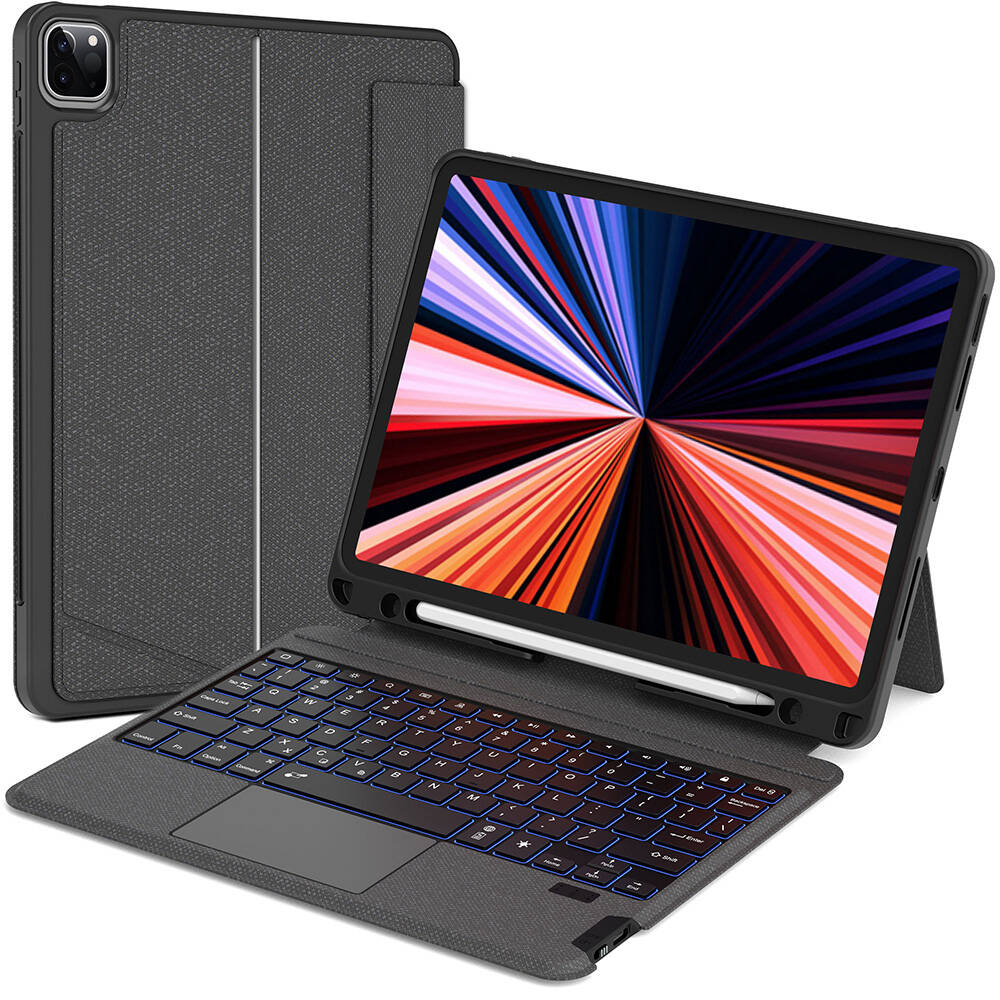 Apple iPad Pro 11 2025 M5 Uyumlu Wiwu Mag Touch Klavyeli Standlı Kılıf