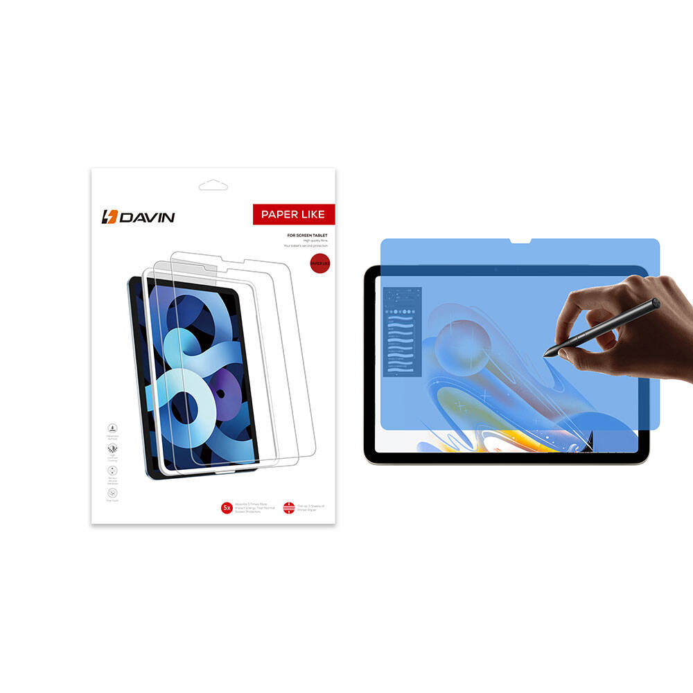 Apple iPad Pro 13 2025 M5 Uyumlu Kağıt Hisli Mat ​​​​​​​​​​​​​​​Davin Paper Like Ekran Koruyucu