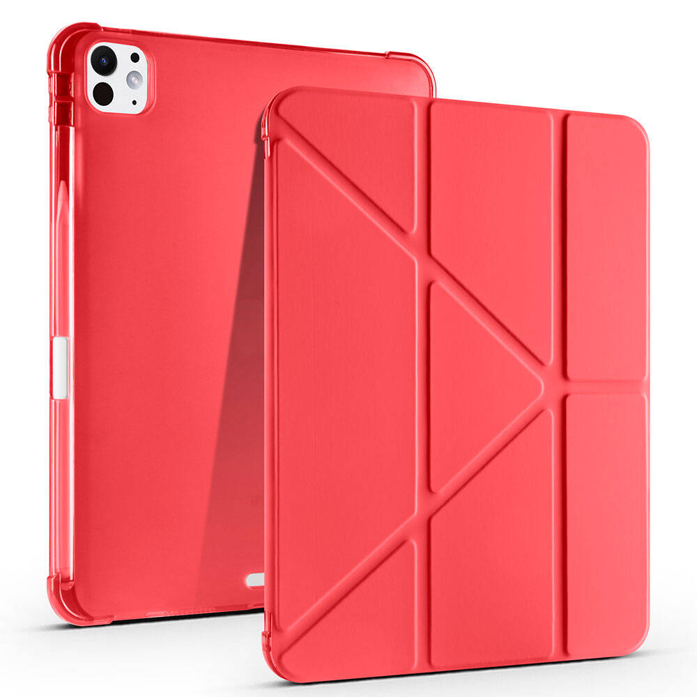 Apple iPad Pro 11 2025 M5 Uyumlu Kılıf Zore Tri Folding Kalem Bölmeli Standlı Kılıf