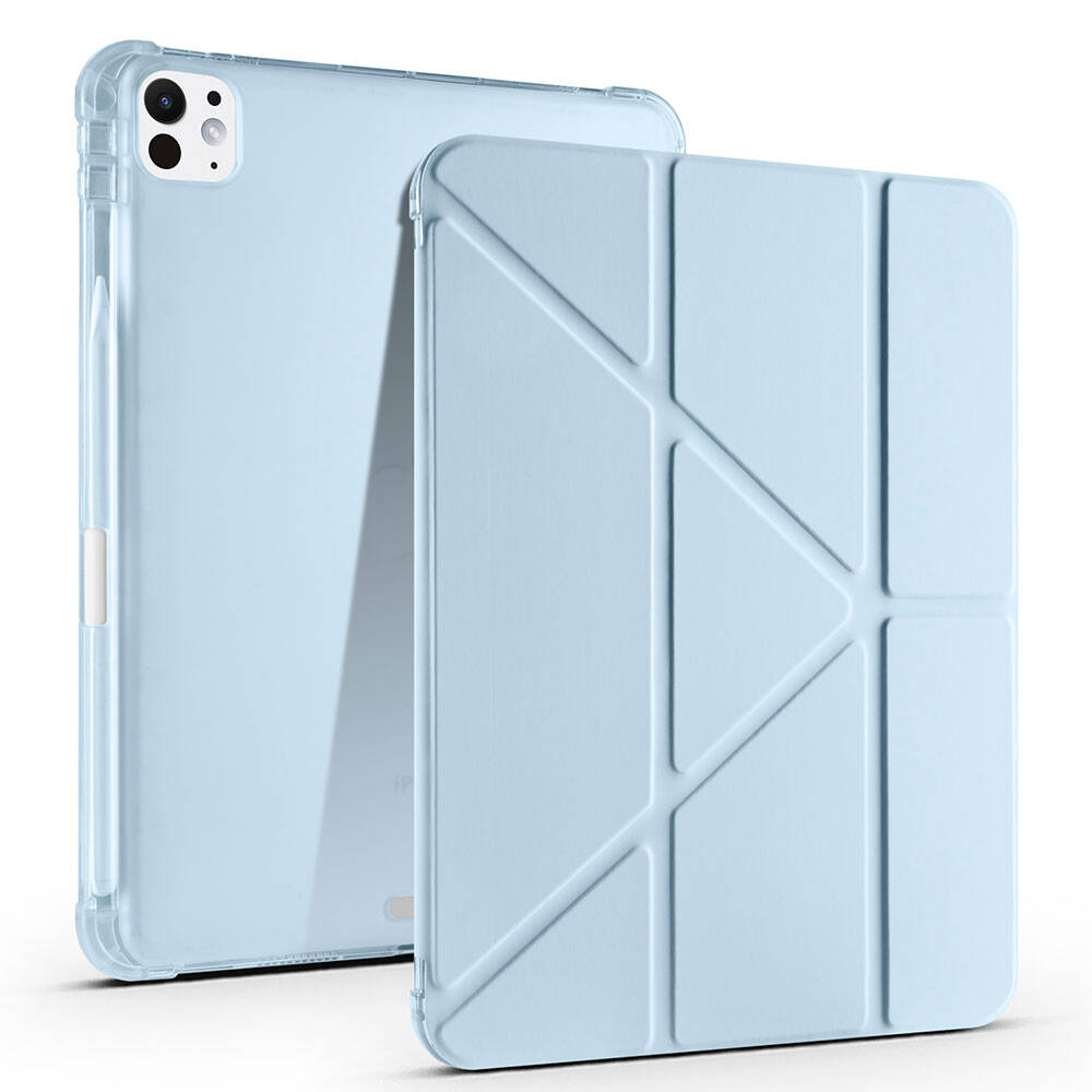 Apple iPad Pro 11 2025 M5 Uyumlu Kılıf Zore Tri Folding Kalem Bölmeli Standlı Kılıf
