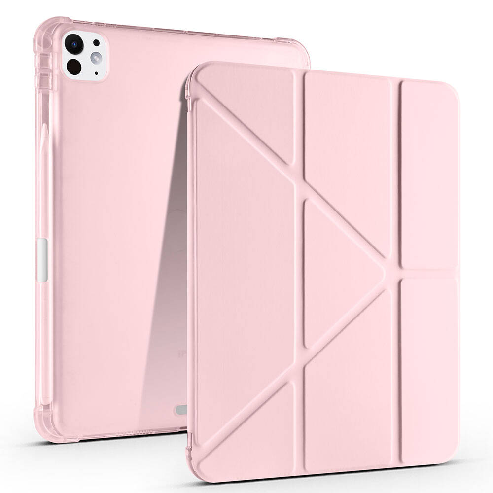 Apple iPad Pro 11 2025 M5 Uyumlu Kılıf Zore Tri Folding Kalem Bölmeli Standlı Kılıf