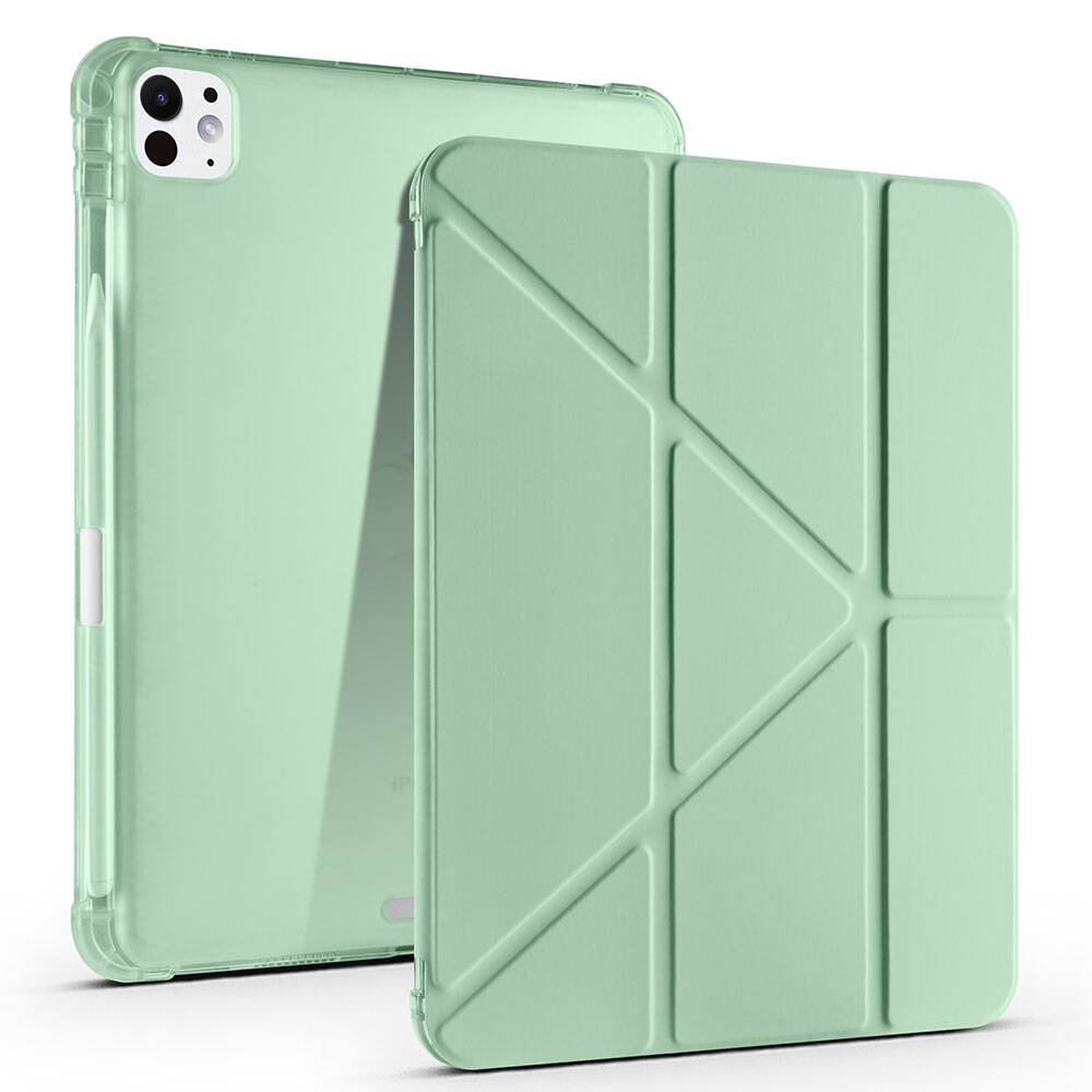 Apple iPad Pro 11 2025 M5 Uyumlu Kılıf Zore Tri Folding Kalem Bölmeli Standlı Kılıf