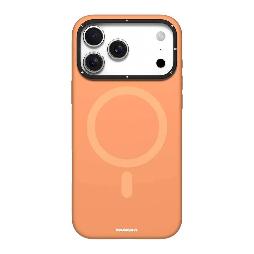 Apple iPhone 17 Pro Uyumlu Kılıf M-Safe Şarj Özellikli Kamera Standlı Youngkit Gel Cream Serisi Kapak