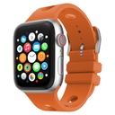 Apple Watch 7 45mm Uyumlu Delikli Tasarım Zore KRD-147 Silikon Kordon