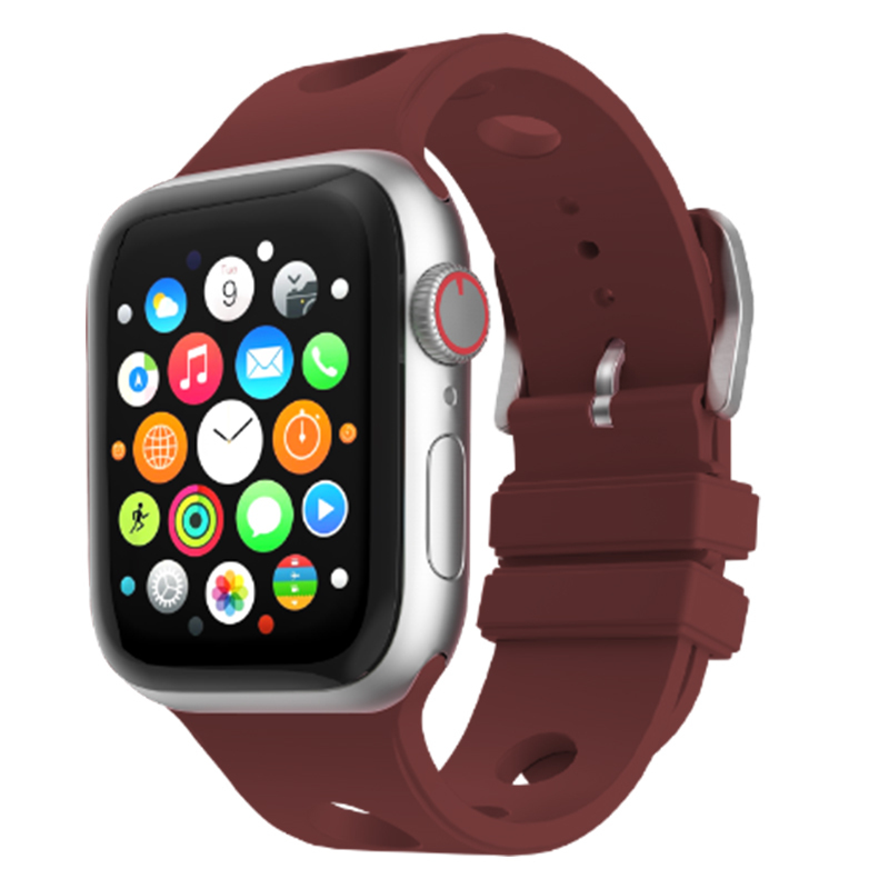 Apple Watch Ultra 49mm Uyumlu Delikli Tasarım Zore KRD-147 Silikon Kordon
