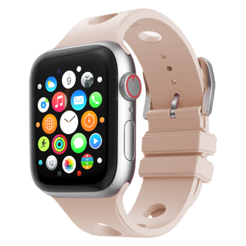 Apple Watch Ultra 49mm Uyumlu Delikli Tasarım Zore KRD-147 Silikon Kordon