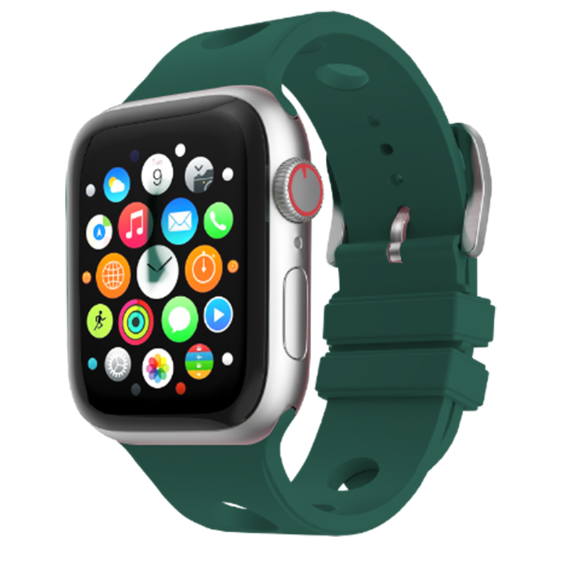 Apple Watch 42mm Uyumlu Delikli Tasarım Zore KRD-147 Silikon Kordon