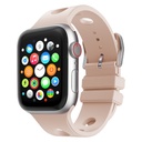 Apple Watch 44mm Uyumlu Delikli Tasarım Zore KRD-147 Silikon Kordon