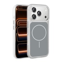 Apple iPhone 17 Pro Max Uyumlu Kılıf Metal Buton Tasarımlı Zore İkonik Sert Silikon Kapak