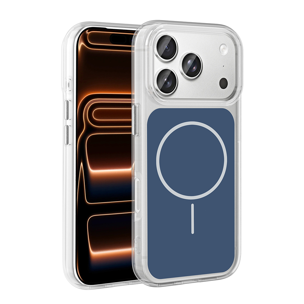 Apple iPhone 17 Pro Max Uyumlu Kılıf Metal Buton Tasarımlı Zore İkonik Sert Silikon Kapak