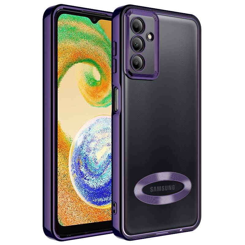Samsung Galaxy A15 Uyumlu Kılıf Kamera Korumalı Logo Gösteren Zore Omega Kapak