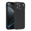 Apple iPhone 17 Pro Uyumlu Kılıf M-Safe Şarj Özellikli Karbon Fiber Görünümlü Zore Truva Silikon Kapak