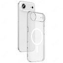 Apple iPhone 17 Air Uyumlu Kılıf IC Çipli M-Safe Şarj Özellikli Şeffaf Kamera Çerçeveli Zore Toledo Kapak