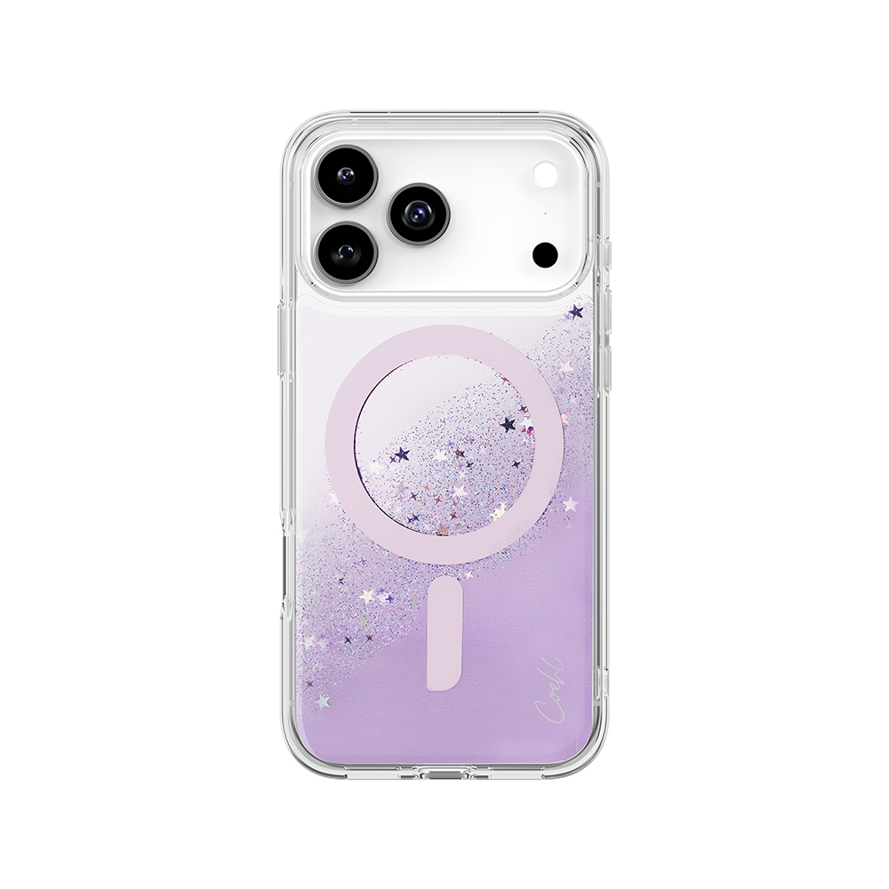 Apple iPhone 17 Pro Max Uyumlu Kılıf M-safe Şarj Özellikli Yıldız Simli Arka Yüzey Coehl Lyra Kapak