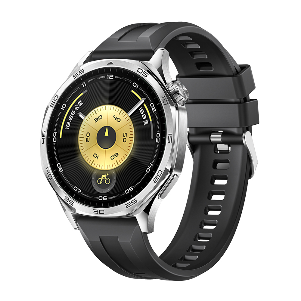 [RNZ-TA127200] Samsung Galaxy Watch 46mm Uyumlu Zore KRD-148 22mm Silikon Kordon (Siyah)