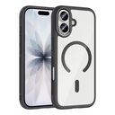 Apple iPhone 17 Uyumlu Kılıf M-Safe Şarj Özellikli Metal Kamera Çerçeveli Zore Tiko Kapak