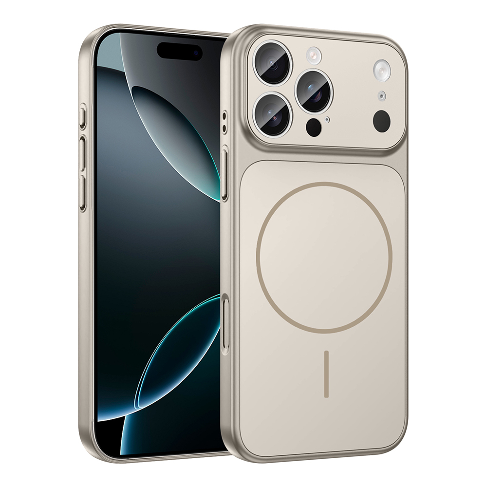Apple iPhone 15 Pro Uyumlu Kılıf Zore M-Safe Şarj Özellikli Kamera Korumalı Formen Kapak