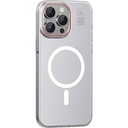 Apple iPhone 15 Pro Max Uyumlu Kılıf M-safe Şarj Özellikli Standlı Metal Kamera Çerçeveli Mat Recci Glaze Serisi Kapak
