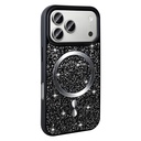 Apple iPhone 17 Pro Uyumlu Kılıf Pırlanta Tasarımlı M-safe Şarj Özellikli Zore Mozaik Silikon Kapak