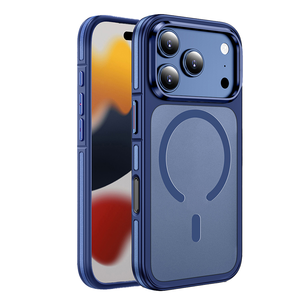 Apple iPhone 17 Pro Max Uyumlu Kılıf M-safe Şarj Özellikli Mat Görünümlü Wlons Vevo Kapak