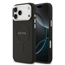 Apple iPhone 17 Pro Max Uyumlu Kılıf Guess Orjinal Lisanslı M-safe Şarj Özellikli Klasik Yazı Logolu PU Deri Kapak