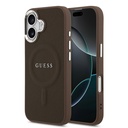 Apple iPhone 17 Uyumlu Kılıf Guess Orjinal Lisanslı M-safe Şarj Özellikli Klasik Yazı Logolu PU Deri Kapak