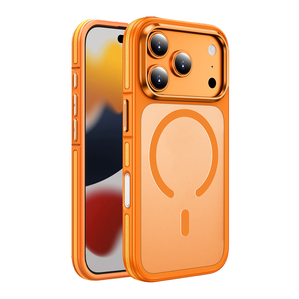 Apple iPhone 17 Pro Uyumlu Kılıf M-safe Şarj Özellikli Mat Görünümlü Wlons Vevo Kapak