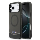 Apple iPhone 17 Pro Max Uyumlu Kılıf BMW Orjinal Lisanslı M-safe Şarj Özellikli Metal Buton Tasarımlı Tranparan M Dizayn Kapak