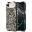 Apple iPhone 17 Air Uyumlu Kılıf Guess Orjinal Lisanslı M-safe Şarj Özellikli Yazı Logolu Python Desenli Kapak