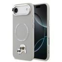 Apple iPhone 17 Air Uyumlu Kılıf Karl Lagerfeld Orjinal Lisanslı M-safe Şarj Özellikli Metal Kamera ve Buton Tasarımlı K&C PU Deri Kapak