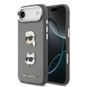 Apple iPhone 17 Air Uyumlu Kılıf Karl Lagerfeld Orjinal Lisanslı Metal Logolu K&C Heads Pin Kapak