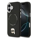 Apple iPhone 17 Uyumlu Kılıf Karl Lagerfeld Orjinal Lisanslı M-safe Şarj Özellikli Metal Kamera ve Buton Tasarımlı Karl PU Deri Kapak