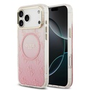 Apple iPhone 17 Pro Max Uyumlu Kılıf Guess Orjinal Lisanslı M-safe Şarj Özellikli 4G Desenli Simli Silikon Kapak