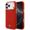 Apple iPhone 17 Pro Max Uyumlu Kılıf Lacoste Orjinal Lisanslı M-safe Şarj Özellikli İkonik Logolu Metal Kamera Çerçeveli Silikon Kapak