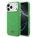 Apple iPhone 17 Pro Max Uyumlu Kılıf Lacoste Orjinal Lisanslı M-safe Şarj Özellikli İkonik Logolu Metal Kamera Çerçeveli Silikon Kapak