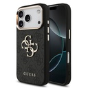 Apple iPhone 17 Pro Uyumlu Kılıf Guess Orjinal Lisanslı Gold Metal Kamera Çerçeveli 4G Desenli Metal Büyük 4G ve Yazı Logolu Kapak