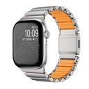 Apple Watch 7 45mm Uyumlu Zore KRD-149 Metal Silikon Kordon