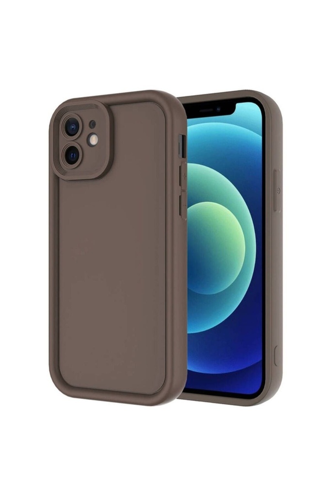 Apple iPhone 12 Uyumlu Kılıf Kamera Korumalı Zore Ananas Kapak